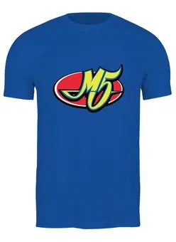 Заказать мужскую футболку в Москве. Футболка классическая Эмблема М5 от Иван  - готовые дизайны и нанесение принтов.