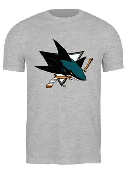 Заказать мужскую футболку в Москве. Футболка классическая San Jose Sharks / NHL USA от KinoArt - готовые дизайны и нанесение принтов.