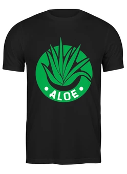 Заказать мужскую футболку в Москве. Футболка классическая Алоэ - Aloe от skynatural - готовые дизайны и нанесение принтов.