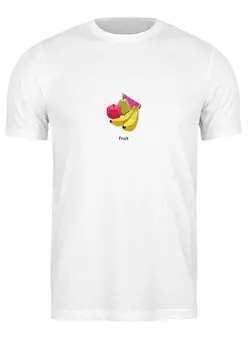 Заказать мужскую футболку в Москве. Футболка классическая Фрукты — Fruit от mironcrig@gmail.com - готовые дизайны и нанесение принтов.