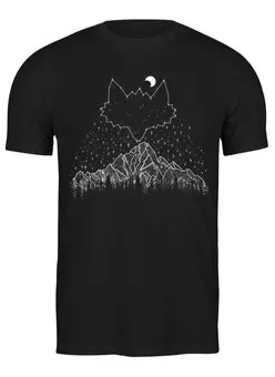 Заказать мужскую футболку в Москве. Футболка классическая Forest от oneredfoxstore@gmail.com - готовые дизайны и нанесение принтов.