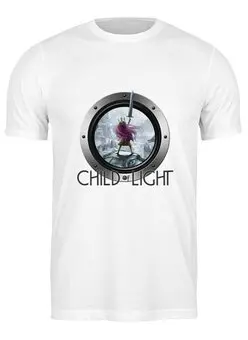 Заказать мужскую футболку в Москве. Футболка классическая Child of Light от THE_NISE  - готовые дизайны и нанесение принтов.
