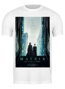 Заказать мужскую футболку в Москве. Футболка классическая Матрица / The Matrix от kino.printio.ru - готовые дизайны и нанесение принтов.