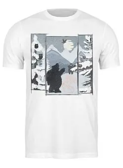 Заказать мужскую футболку в Москве. Футболка классическая Yellow Snow от oneredfoxstore@gmail.com - готовые дизайны и нанесение принтов.