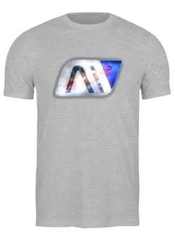 Заказать мужскую футболку в Москве. Футболка классическая Mass effect Andromeda от galaxy secret - готовые дизайны и нанесение принтов.