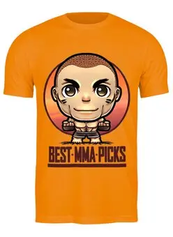 Заказать мужскую футболку в Москве. Футболка классическая Best MMA picks от ARSBOYZ BRAND - готовые дизайны и нанесение принтов.