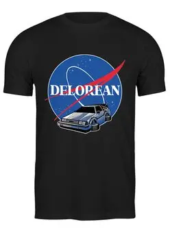 Заказать мужскую футболку в Москве. Футболка классическая Delorean от skynatural - готовые дизайны и нанесение принтов.