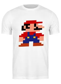 Заказать мужскую футболку в Москве. Футболка классическая Mario от kardakov94@mail.ru - готовые дизайны и нанесение принтов.
