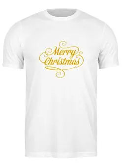 Заказать мужскую футболку в Москве. Футболка классическая Merry Christmas от THE_NISE  - готовые дизайны и нанесение принтов.