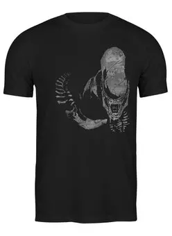 Заказать мужскую футболку в Москве. Футболка классическая Aliens от oneredfoxstore@gmail.com - готовые дизайны и нанесение принтов.