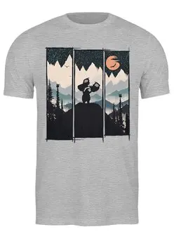 Заказать мужскую футболку в Москве. Футболка классическая Siberian Offroad от oneredfoxstore@gmail.com - готовые дизайны и нанесение принтов.