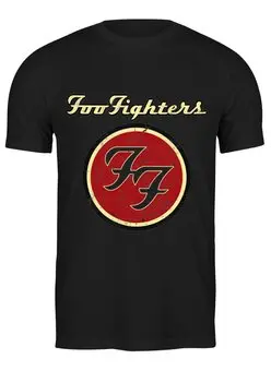 Заказать мужскую футболку в Москве. Футболка классическая Foo Fighters от geekbox - готовые дизайны и нанесение принтов.