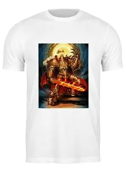 Заказать мужскую футболку в Москве. Футболка классическая Император человечества от GeekFox  - готовые дизайны и нанесение принтов.