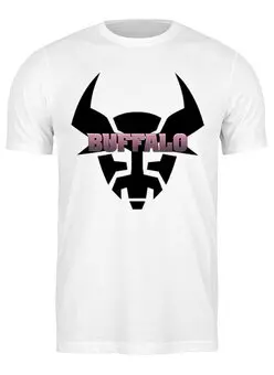 Заказать мужскую футболку в Москве. Футболка классическая бык buffalo от DenTen - готовые дизайны и нанесение принтов.