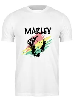 Заказать мужскую футболку в Москве. Футболка классическая MARLEY от gent777 - готовые дизайны и нанесение принтов.