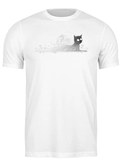 Заказать мужскую футболку в Москве. Футболка классическая Коты, кошки и котики  от oneredfoxstore@gmail.com - готовые дизайны и нанесение принтов.