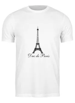 Заказать мужскую футболку в Москве. Футболка классическая Duc de Paris от Александр  - готовые дизайны и нанесение принтов.