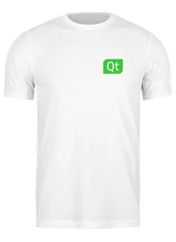 Заказать мужскую футболку в Москве. Футболка классическая Qt Team от Тимур Мишагин - готовые дизайны и нанесение принтов.