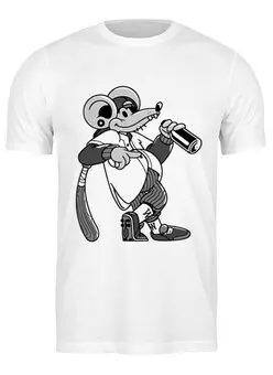 Заказать мужскую футболку в Москве. Футболка классическая Mouse от Kostya  - готовые дизайны и нанесение принтов.