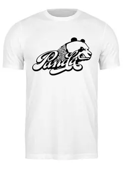Заказать мужскую футболку в Москве. Футболка классическая Панда   от T-shirt print  - готовые дизайны и нанесение принтов.