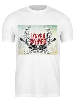 Заказать мужскую футболку в Москве. Футболка классическая Lynyrd Skynyrd от Fedor - готовые дизайны и нанесение принтов.
