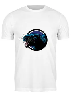 Заказать мужскую футболку в Москве. Футболка классическая Пантера от YellowCloverShop - готовые дизайны и нанесение принтов.