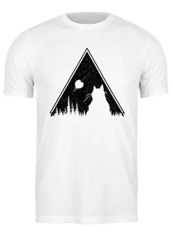 Заказать мужскую футболку в Москве. Футболка классическая Moon Destroyer от oneredfoxstore@gmail.com - готовые дизайны и нанесение принтов.
