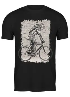 Заказать мужскую футболку в Москве. Футболка классическая Bike Punk  от oneredfoxstore@gmail.com - готовые дизайны и нанесение принтов.