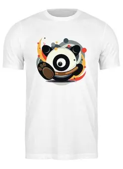 Заказать мужскую футболку в Москве. Футболка классическая Панда (Panda) от trugift - готовые дизайны и нанесение принтов.