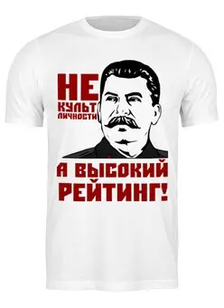 Заказать мужскую футболку в Москве. Футболка классическая Высокий рейтинг от gopotol - готовые дизайны и нанесение принтов.