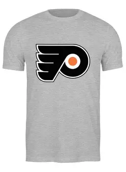 Заказать мужскую футболку в Москве. Футболка классическая Philadelphia Flyers / NHL USA от KinoArt - готовые дизайны и нанесение принтов.