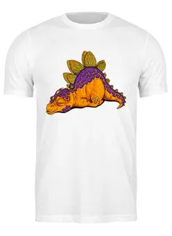 Заказать мужскую футболку в Москве. Футболка классическая Dinosaurs от balden - готовые дизайны и нанесение принтов.
