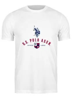 Заказать мужскую футболку в Москве. Футболка классическая US POLO от gent777 - готовые дизайны и нанесение принтов.