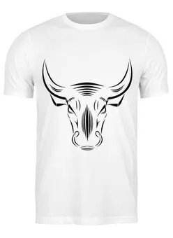 Заказать мужскую футболку в Москве. Футболка классическая Black Bull от Dzhantaev Nurbakyt - готовые дизайны и нанесение принтов.