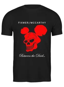 Заказать мужскую футболку в Москве. Футболка классическая Fixmer/McCarthy. Between The Devil... от OEX design - готовые дизайны и нанесение принтов.