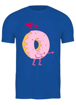 Заказать мужскую футболку в Москве. Футболка классическая Love donut от skynatural - готовые дизайны и нанесение принтов.