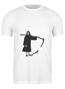 Заказать мужскую футболку в Москве. Футболка классическая Смерть с косой от YellowCloverShop - готовые дизайны и нанесение принтов.