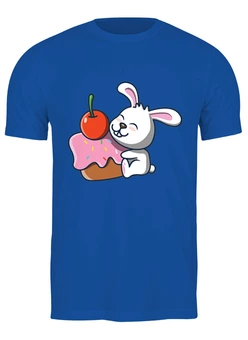 Заказать мужскую футболку в Москве. Футболка классическая Сладкий кролик от skynatural - готовые дизайны и нанесение принтов.