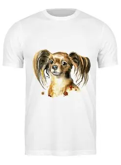 Заказать мужскую футболку в Москве. Футболка классическая  Собачка от THE_NISE  - готовые дизайны и нанесение принтов.
