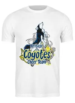 Заказать мужскую футболку в Москве. Футболка классическая Coyotes от ПРИНТЫ ПЕЧАТЬ  - готовые дизайны и нанесение принтов.