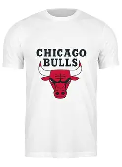 Заказать мужскую футболку в Москве. Футболка классическая Chicago Bulls от BURNSHIRTS - готовые дизайны и нанесение принтов.