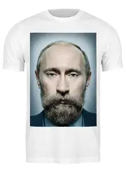 Заказать мужскую футболку в Москве. Футболка классическая Путинизм от poplechu - готовые дизайны и нанесение принтов.