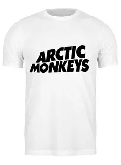 Заказать мужскую футболку в Москве. Футболка классическая Arctic Monkeys от vasyadesu - готовые дизайны и нанесение принтов.