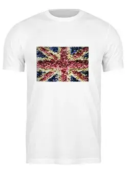 Заказать мужскую футболку в Москве. Футболка классическая Великобритания  от cherdantcev - готовые дизайны и нанесение принтов.