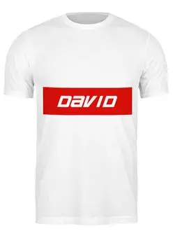 Заказать мужскую футболку в Москве. Футболка классическая David от THE_NISE  - готовые дизайны и нанесение принтов.