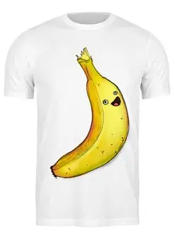 Заказать мужскую футболку в Москве. Футболка классическая Banana от Яна Евграшина - готовые дизайны и нанесение принтов.