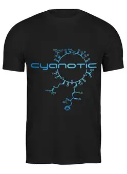 Заказать мужскую футболку в Москве. Футболка классическая Cyanotic от OEX design - готовые дизайны и нанесение принтов.
