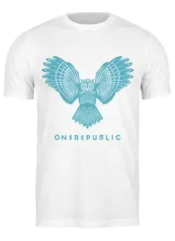 Заказать мужскую футболку в Москве. Футболка классическая OneRepublic от geekbox - готовые дизайны и нанесение принтов.