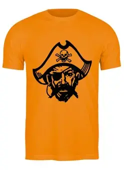 Заказать мужскую футболку в Москве. Футболка классическая Пират от trend - готовые дизайны и нанесение принтов.