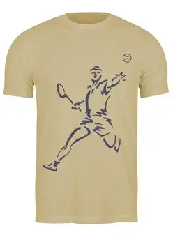 Заказать мужскую футболку в Москве. Футболка классическая Большой теннис от valezar - готовые дизайны и нанесение принтов.